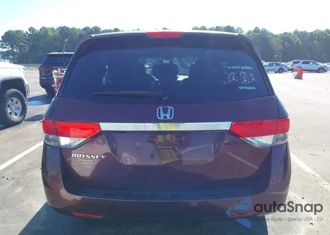 2014 Honda Odyssey Ex-L from USA, damaged, VIN 5FNRL5H68EB119783